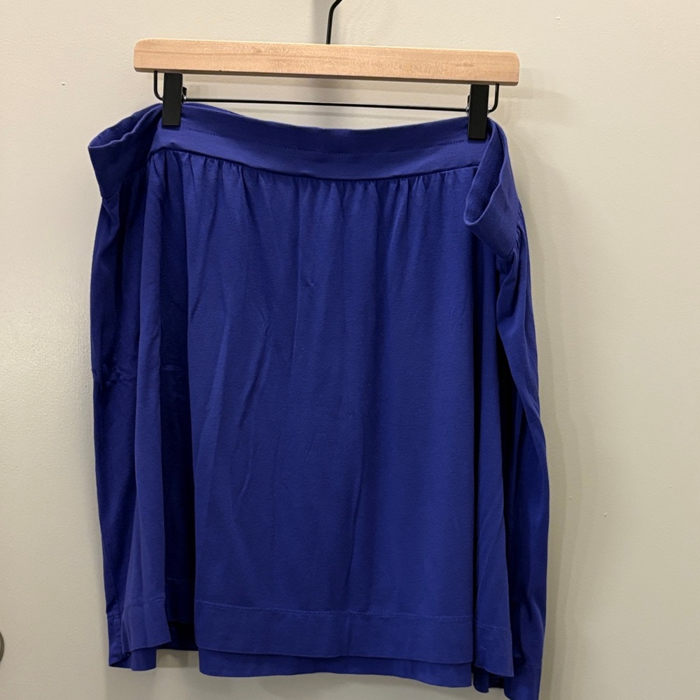 LOFT Royal Blue Cotton Skirt, Size XL